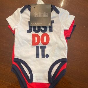 Nike 3 pack bodysuits 3 months